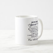 Mug Recette pour un cadeau de fête des mères spécial (Devant droit)