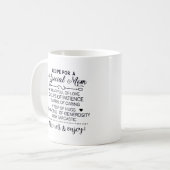 Mug Recette pour un cadeau de fête des mères spécial (Devant gauche)
