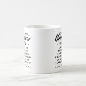 Mug Recette pour un grand-père spécial - Grand-père Mu (Centre)