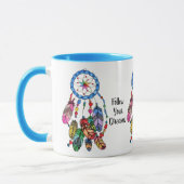 Mug Receveur magnifique de rêve d'arc-en-ciel (Gauche)