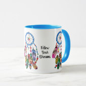 Mug Receveur magnifique de rêve d'arc-en-ciel (Devant droit)