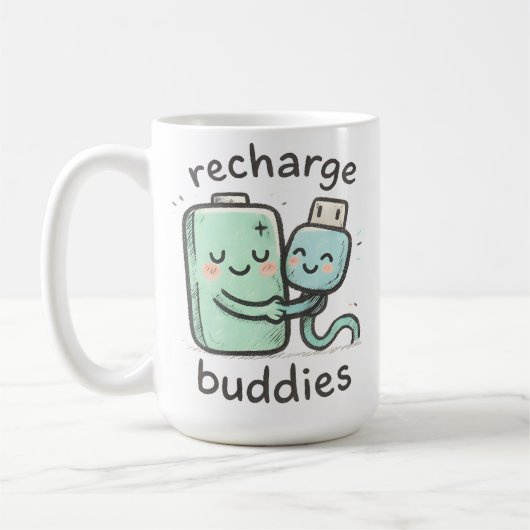 Mug Recharge Buddies (Gauche)