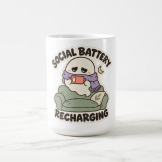 Mug Recharge de la batterie sociale Cozy Introvert Gho