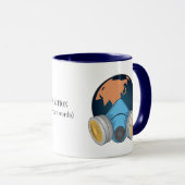 Mug Réchauffement climatique Nous devons agir (Devant droit)