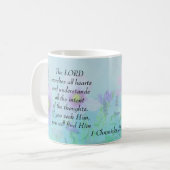 Mug Recherche dans le coeur, 1 Chroniques 28 (Devant gauche)