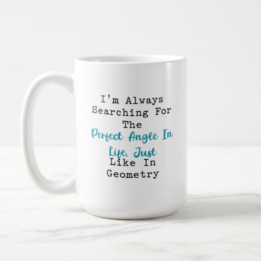 Mug Recherche de l'angle parfait dans la géométrie de  (Gauche)