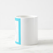 Mug Recherche de mots simple sur une bordure de couleu (Centre)