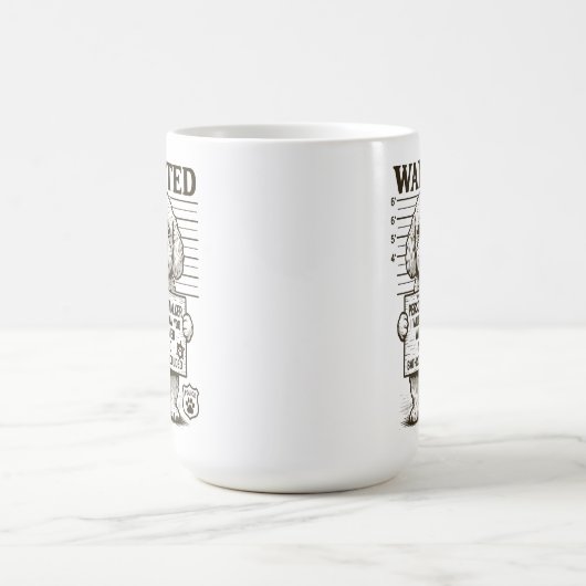 Mug Recherché Funny Chien Personal Stalker (Centre)