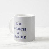 Mug Recherche K9 et délivrance (Devant gauche)