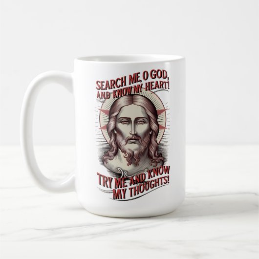 Mug Recherche moi O Dieu (Gauche)