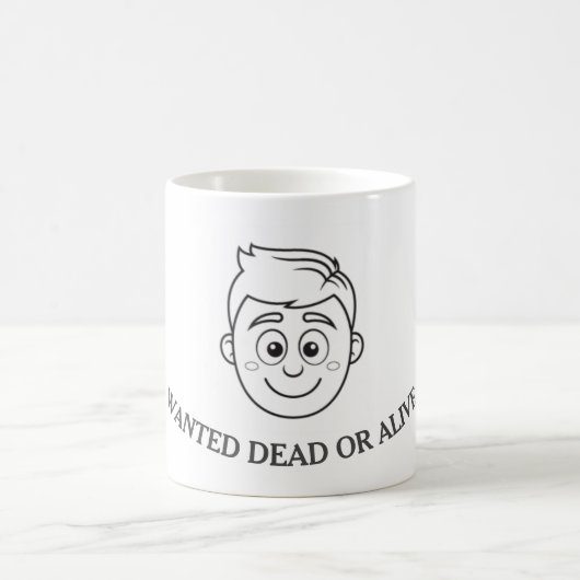 Mug Recherché mort ou vivant (Centre)