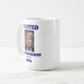Mug Recherché pour le président Donald Trump 2024 (Devant gauche)
