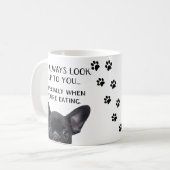 Mug Recherchez à vous fête des pères drôle de chien (Devant gauche)