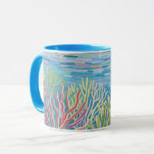 Mug Récif de coraux dorés de l'océan (Devant gauche)