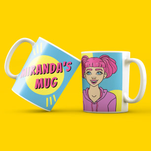 Mug Recolor Teen Girl