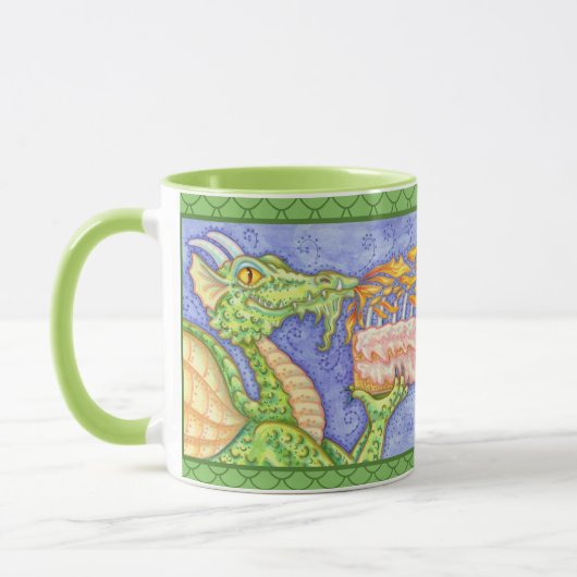 MUG RÉCOLTE D'INCENDIE DRAGON ÉCLAIRANT LES BOUGIES D' (Gauche)