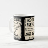 Mug Récompense pour Jesse James (Devant gauche)