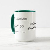 Mug Reconnaissance des employés personnalisée (Devant gauche)
