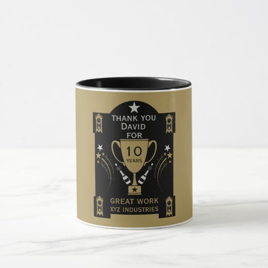 Mug Reconnaissance du service de longue durée (Centre)