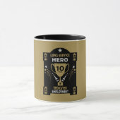 Mug Reconnaissance du service de longue durée Dix ans (Centre)