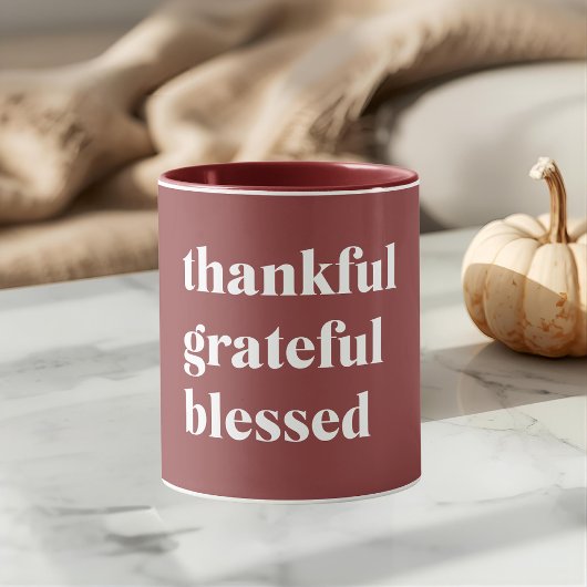 Mug Reconnaissant Grateful Bénie