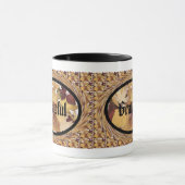 Mug Reconnaissant les feuilles d'automne dans les cadr (Centre)