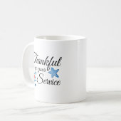 Mug Reconnaissant pour votre jour de vétérans de //de (Devant gauche)