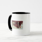 Mug Recrues de forage d'Américain de baron von Steuben (Devant gauche)