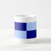 Mug Rectangles bleu clair et bleu foncé (Centre)