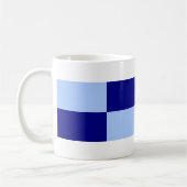 Mug Rectangles bleu clair et bleu foncé (Gauche)
