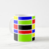 Mug Rectangles colorées 01 (Devant gauche)