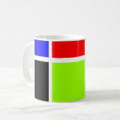 Mug Rectangles colorées 04 (Devant gauche)