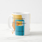 Mug Rectangles de grille (Devant gauche)