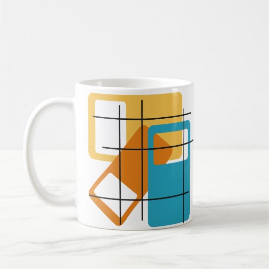 Mug Rectangles de grille (Gauche)