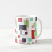 Mug Rectangles et lignes Abstraites (Devant droit)