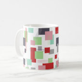 Mug Rectangles et lignes Abstraites (Devant gauche)