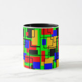 Mug Rectangles et lignes Bauhaus (Centre)
