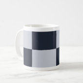 Mug Rectangles marine et gris (Devant gauche)