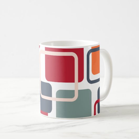 Mug Rectangles modernes 4 d'Eames (Devant droit)