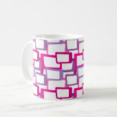 Mug Rectangles modernes du milieu du siècle (Devant gauche)