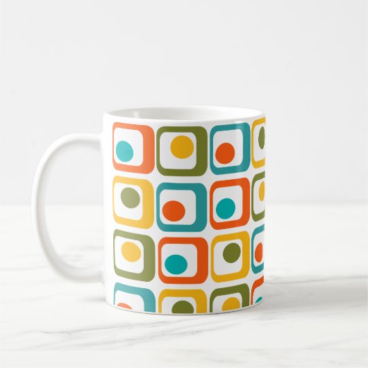Mug Rectangles modernes du milieu du siècle (Gauche)