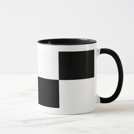 Mug Rectangles noir et blanc (Droite)
