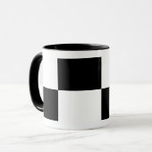 Mug Rectangles noir et blanc (Devant gauche)