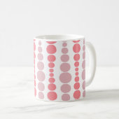 Mug Rectangles roses modernes (Devant droit)