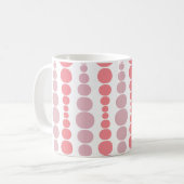 Mug Rectangles roses modernes (Devant gauche)