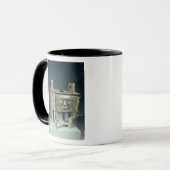 Mug Rectangulaire "teintez" le navire avec les visages (Devant gauche)