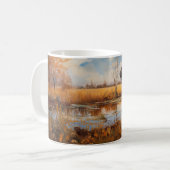 Mug Récupérateur du Labrador d'automne (Devant gauche)