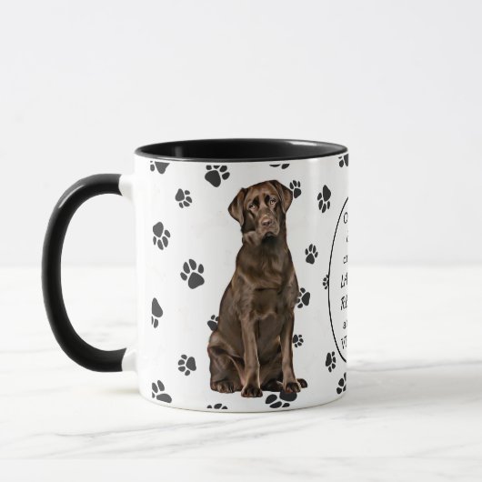 Mug RÉCUPÉRATEURS DE LABRADOR À CHOCOLAT CRÉÉS PAR Die (Gauche)