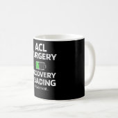 Mug Récupération de la chirurgie ACL| Survivant de la  (Devant droit)