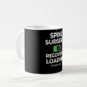 Mug Récupération de la chirurgie de la colonne vertébr (Devant gauche)